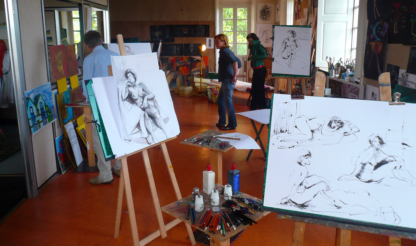 atelier dessin-peinture de la Garenne Valentin